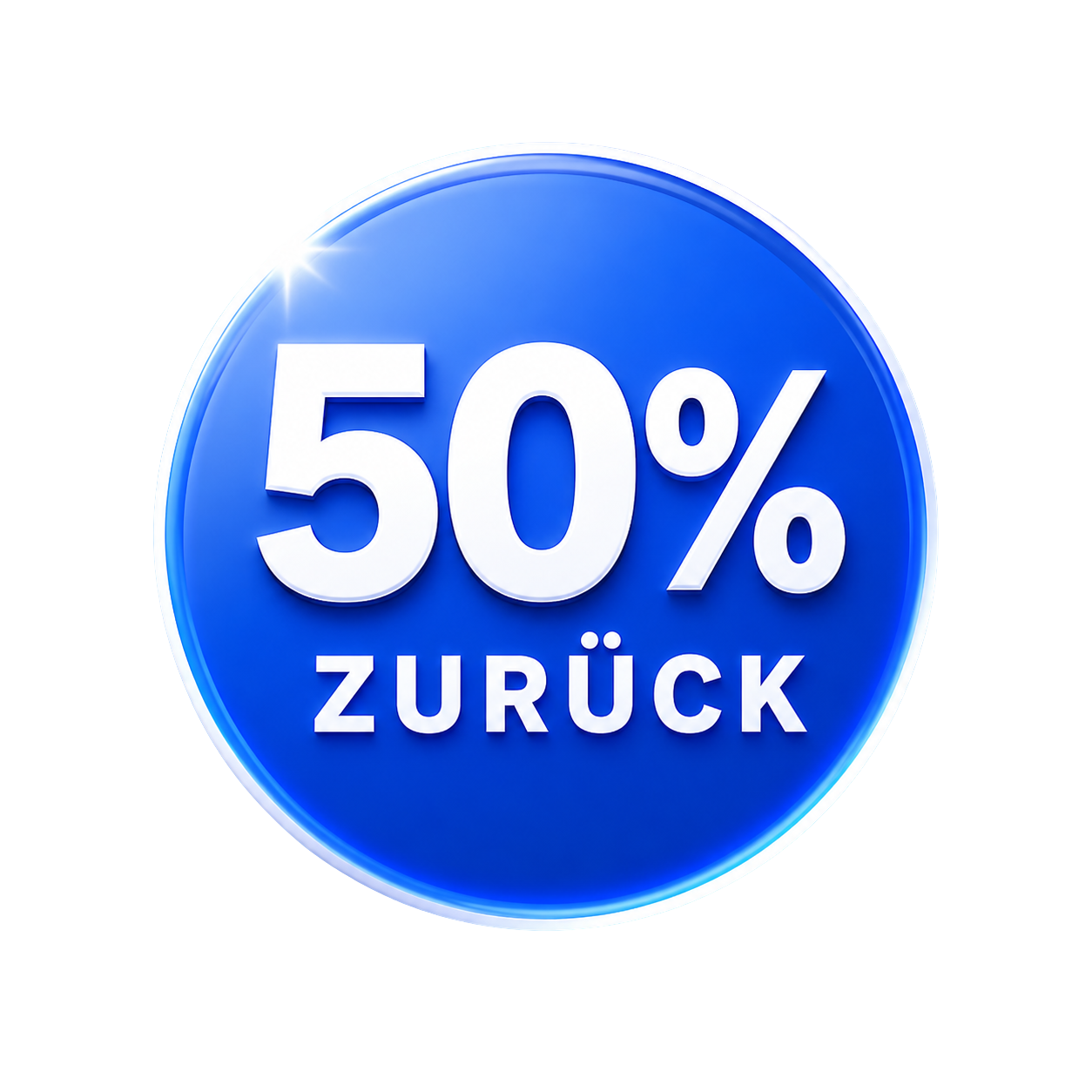 50 % Geld zurück